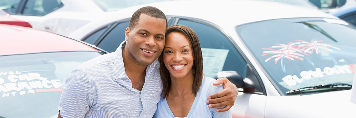 Couple finding a car